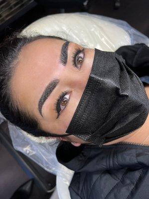 Microblading with shading