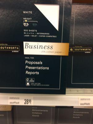 Hey business guys: check out this Business paper for when you really mean business (and need to spend $30 on paper)