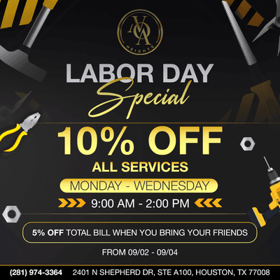 LABOR DAY SPECIALS

 Celebrate Labor Day with fabulous nails and amazing savings at Nails Of America Heights!