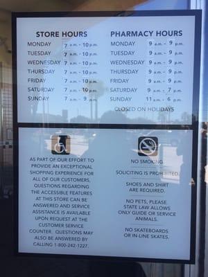 Store hours