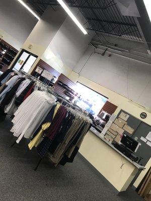 This is one of our clearance racks for those who wanted to check out some discounted school apparel!