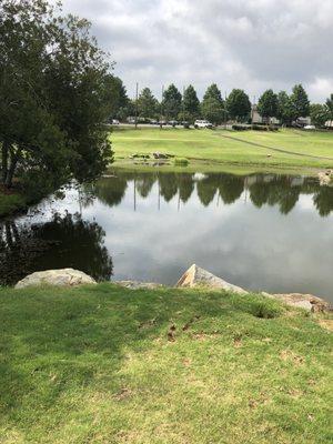 the 18th hole from the tee