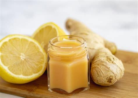 Lemon Ginger Juice: Variety of shots and fresh pressed juices.  Tons of essential oils and superfood add ins.