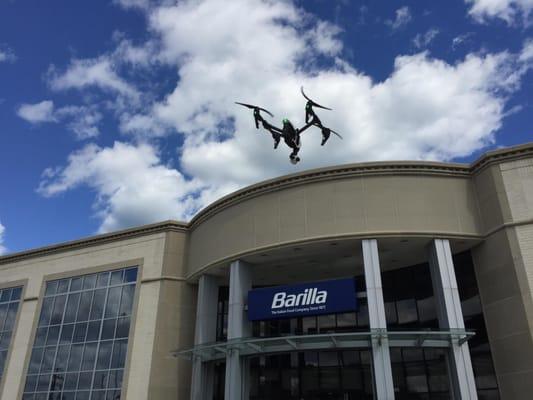 How to best show off the new building? From the sky, of course, in pristine 4K video!