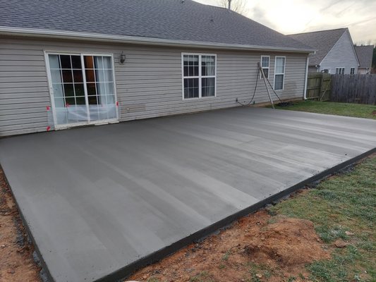 Concrete patio