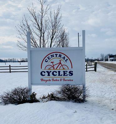 Got the Bike worked on before the snow melts on all the trails. Nice Amish family who really know how to work on modern and vintage bikes.