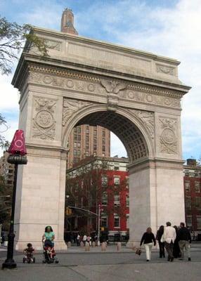 Washington Square Arch, Washington Square Park.  Seen in "I Am Legend" and "August Rush"