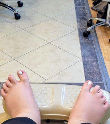 I do not have the easiest feet to work with but was satisfied how the pedicure came out