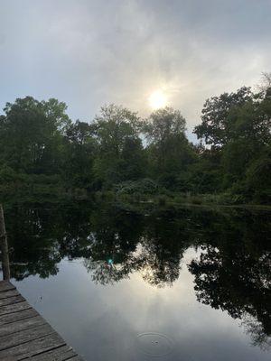 The lake from the dock.