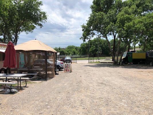 The food truck lot on Howard Lane.