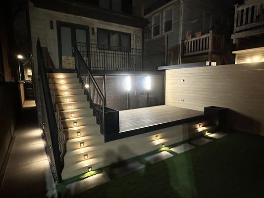 Composite/steel deck and stairs