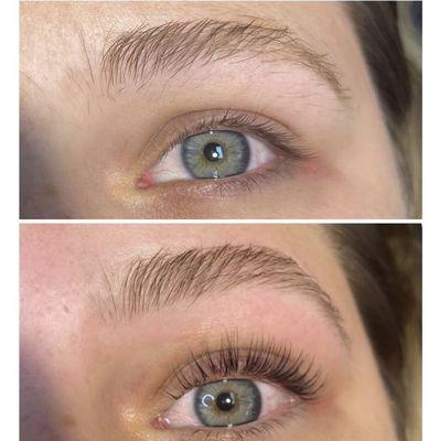 Lash lift & brow shaping