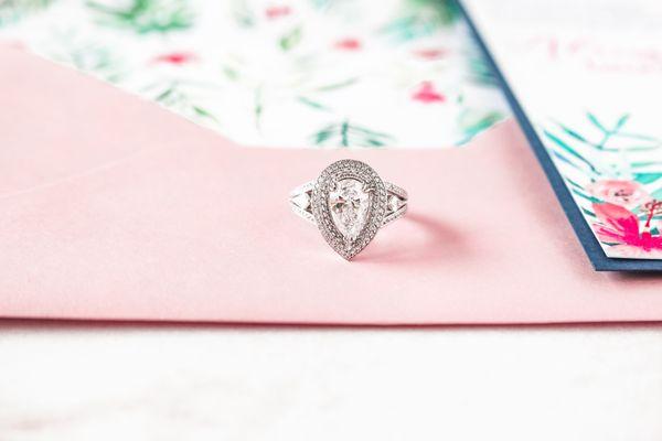 Pear Diamond Engagement Ring