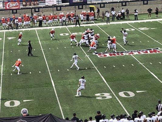 9/8/18 Independence Stadium. Shreveport, Louisiana. Battle on the Border VIII High School Football Showcase. Tigers v Aledo (Texas) Bearcats