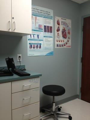 Inside one of the Exam Rooms.