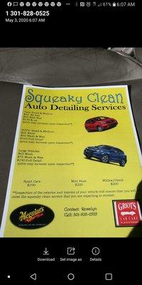 Squeaky Clean Auto Detailing