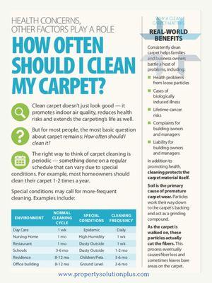 How often should you clean your carpets?