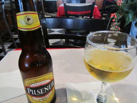 Ecuadorian "Pilsener" beer is pretty good.