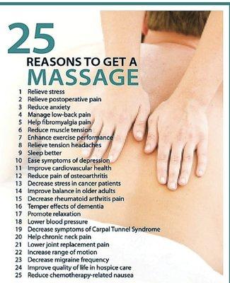 Reasons to get a massage