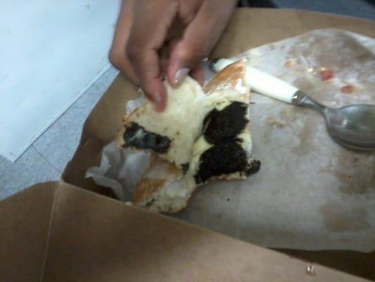 there idea of a "cookies & cream" calzone, Overall terrible.