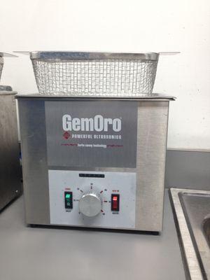 We use this ultrasonic cleaning machine in our repair shop to keep watches clean and sanitary.