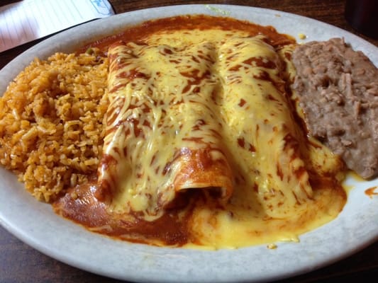 Chicken Enchiladas.