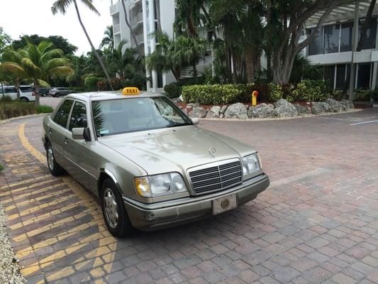 Our classic Mercedes E320 taxi.