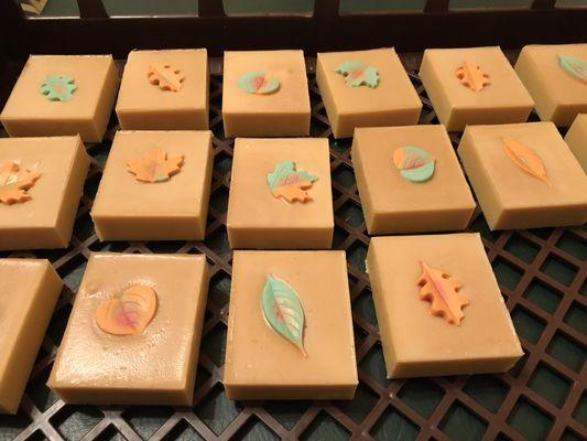 Getting ready for fall with Pumpkin Spice scented soap