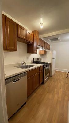 Remodeled kitchen.