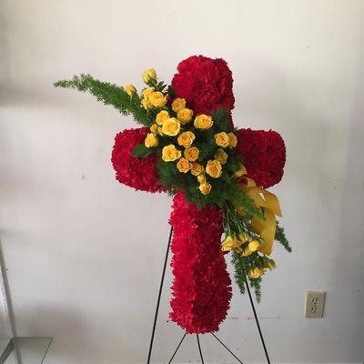 In memory of a loved one... We create beautiful funeral flower arrangements...