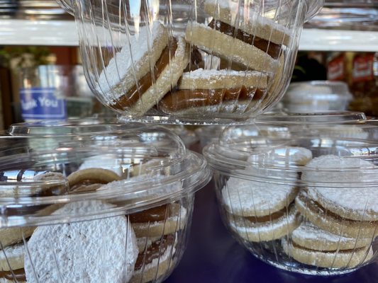 Delicious Peruvian alfajores at $7.00