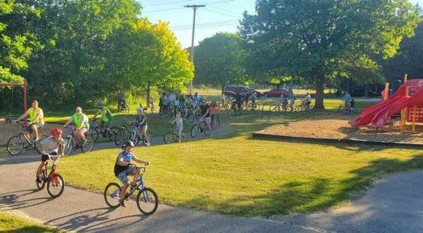 This is a bike riding event they hold sometimes they even have you decorate your bikes.