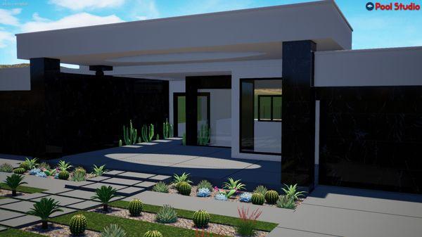 Contemporary Desert Landscaping