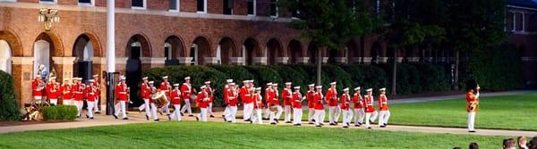 Barracks Row Evening Walk U.S. Marine Band Parade Performance Washington DC History& Culture @Meetup @USMC#usmc