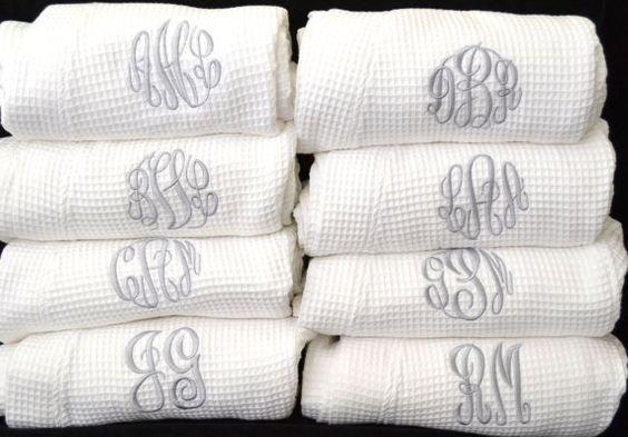 We offer all things monogrammed for our Brides and bridal parties!