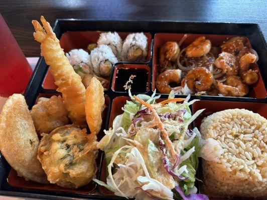 Shrimp Bento Box.