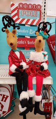 North Pole Reindeer Couple