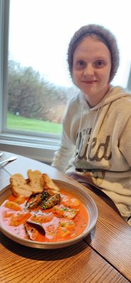 Marye enjoyed her fisherman's stew