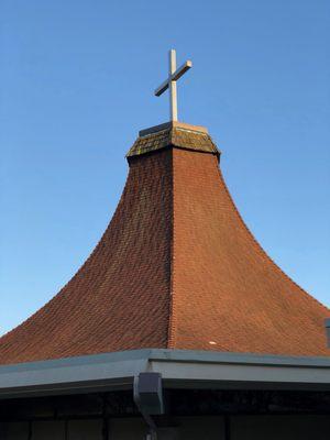 The roof of Santa Rosa, as seen from Main Street