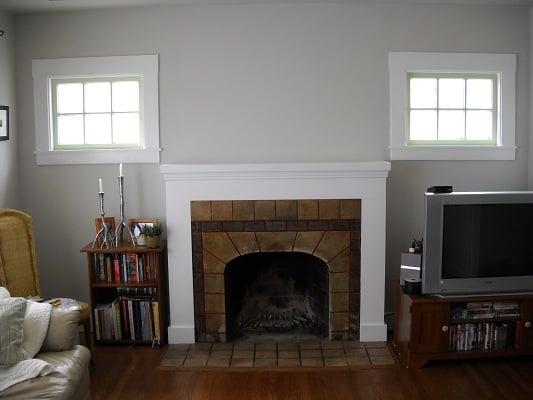 Alameda CA - Interior Fireplace Mantle Installation & Painting - AFTER