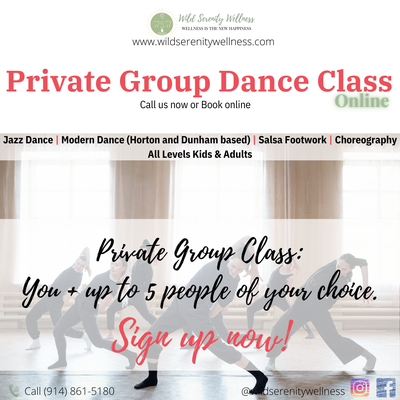 Private Group Dance Class (Online class - 6 people max)