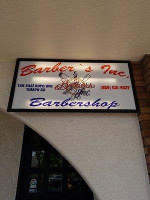 The name of the shop is called barbers inc