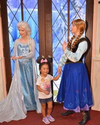 Highlight of the trip: Meet & Greet with Queen Elsa & Princess Anna