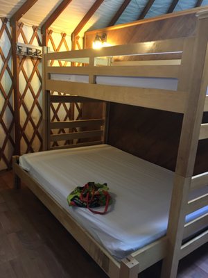 Second bunkbed had a full bed below