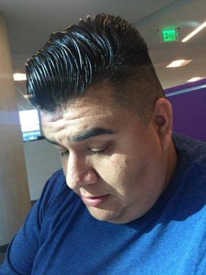 Manuel is really firme with my fade!  So good!