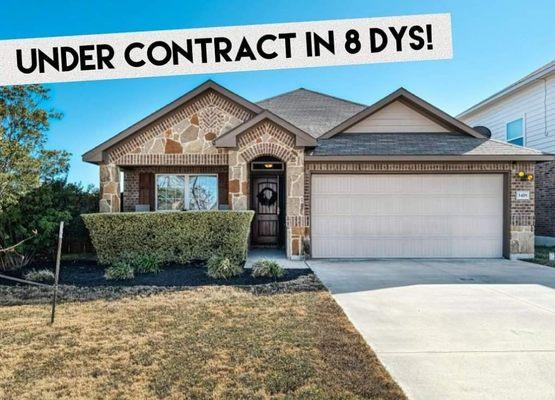 I put this home on the market & 8 days later we were under contract! Happy Seller!