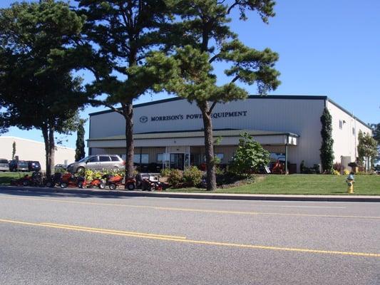 The front of Morrison's  Power Equipment from Long Pond rd, Plymouth, MA