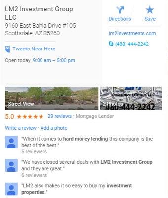 LM2 has awesome reviews from their clients on Google and all over the internet.