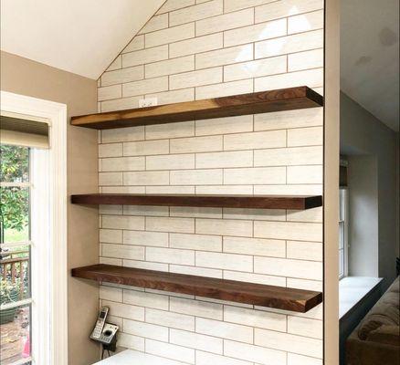 Floating Shelves Installation