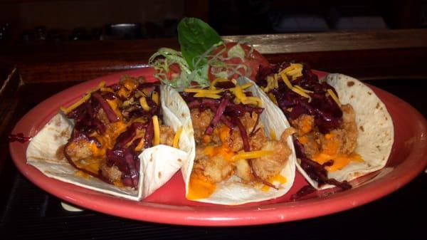 Boom Boom shrimp tacos